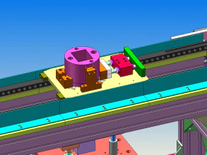 automatic assembly dispensing line 3D Model