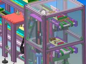 automatic assembly dispensing line 3D Model
