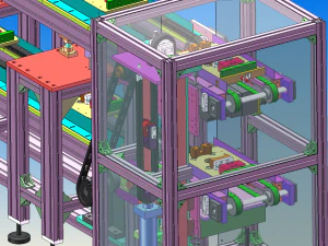 automatic assembly dispensing line 3D Model