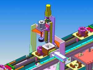 automatic assembly dispensing line 3D Model