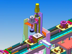 automatic assembly dispensing line 3D Model
