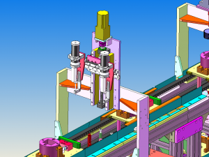 automatic assembly dispensing line 3D Model