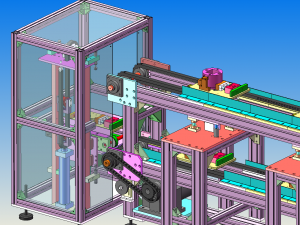 automatic assembly dispensing line 3D Model