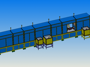 automatic bulb assembly line Modèle 3D