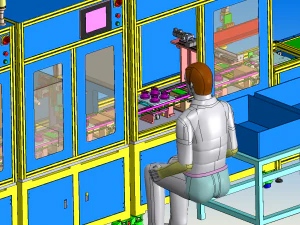 automatic bulb assembly line 3D Model