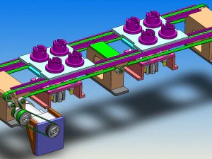 automatic bulb assembly line 3D Model