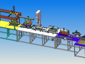 6v4 rear battery assembly line 3D Модель