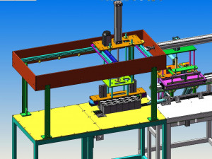 6v4 rear battery assembly line Modelo 3D