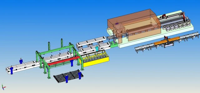 лінія виробництва бетонних шпал 3D Модель .c4d .max .obj .3ds .fbx .stl .blend 