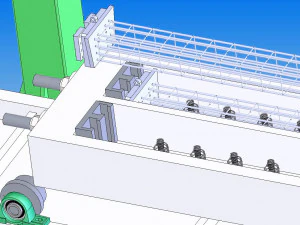 лінія виробництва бетонних шпал 3D Модель