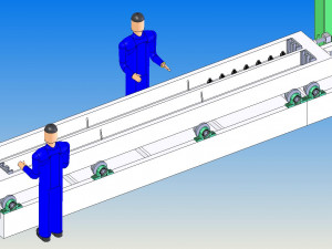 concrete sleeper production line Modelo 3D