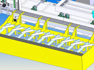 лінія виробництва бетонних шпал 3D Модель