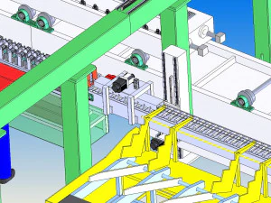 лінія виробництва бетонних шпал 3D Модель