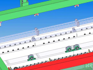 лінія виробництва бетонних шпал 3D Модель