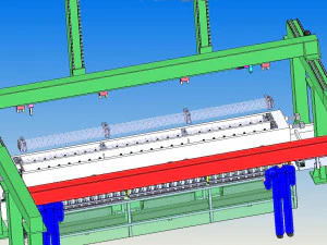 лінія виробництва бетонних шпал 3D Модель