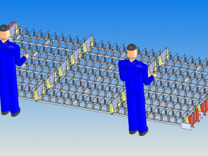 concrete sleeper production line Modelo 3D