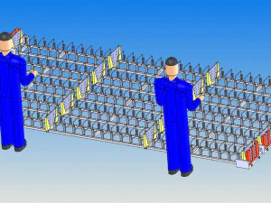 лінія виробництва бетонних шпал 3D Модель