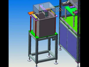 wire and wire copper axis fpc adhesive tape laser cutting peeling cutting machine - final assembly 3D Model