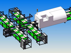 the plug-in welding production line adopts the way of passing through the tin furnace to realize the 3D Модель