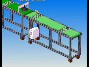 automatic packing line - packing sorting and stacking equipment line 3D Model