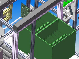automatic packing line - packing sorting and stacking equipment line 3D Model