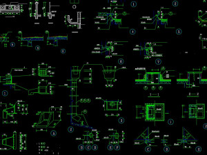 summary of detail drawing of civil construction node 3D Модель