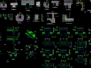 summary of detail drawing of civil construction node 3D Модель