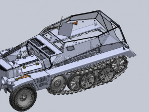 250 sonderkraftfahrzeug 3D Model