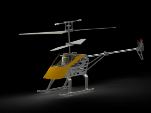 rc helicopter model Modelo 3D