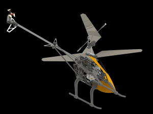 rc helicopter model Modelo 3D