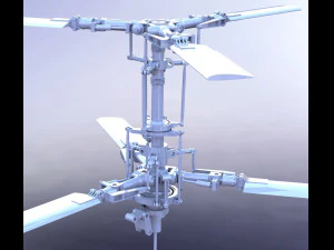 hélice de helicóptero Modelo 3D