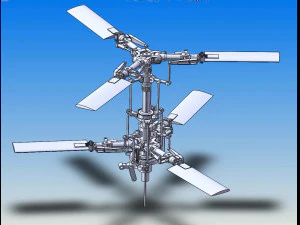 h&eacute;lice de helic&oacute;ptero Modelo 3D