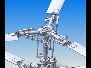 h&eacute;lice de helic&oacute;ptero Modelo 3D
