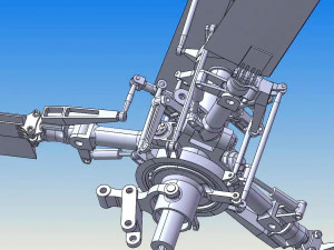 h&eacute;lice de helic&oacute;ptero Modelo 3D
