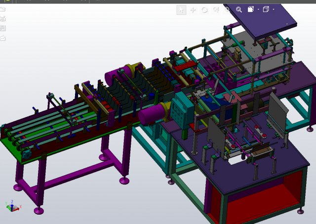 carton packing machinesolidworks 3D Model .c4d .max .obj .3ds .fbx .stl .blend