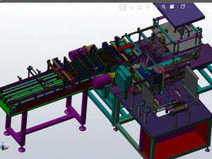 carton packing machinesolidworks 3D Model