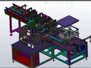 carton packing machinesolidworks 3D Model