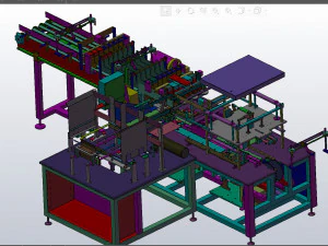 carton packing machinesolidworks 3D Model