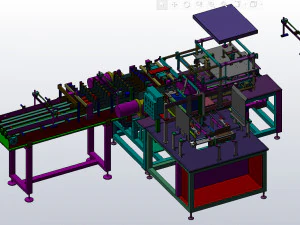 carton packing machinesolidworks 3D Model