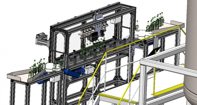 automatic beer filling machine festo bosch 3D Model .c4d .max .obj .3ds .fbx .stl .blend