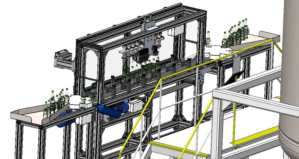 automatic beer filling machine festo bosch 3D Model .c4d .max .obj .3ds .fbx .stl .blend