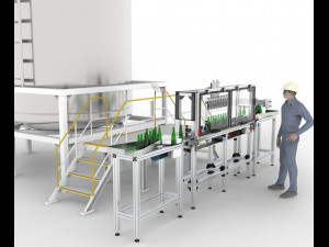 automatic beer filling machine festo bosch 3D Model