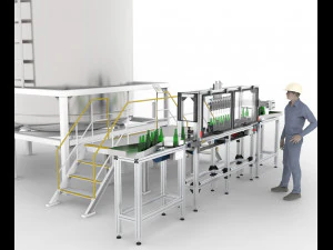 automatic beer filling machine festo bosch 3D Model