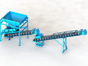vibrating screen machine for concrete mixing plant 3D Model