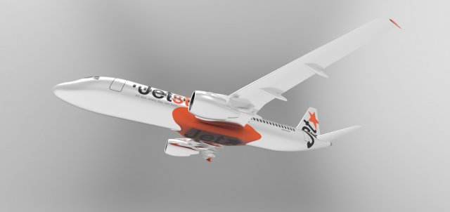 airbus-a320 3D Модель .c4d .max .obj .3ds .fbx .stl .blend 