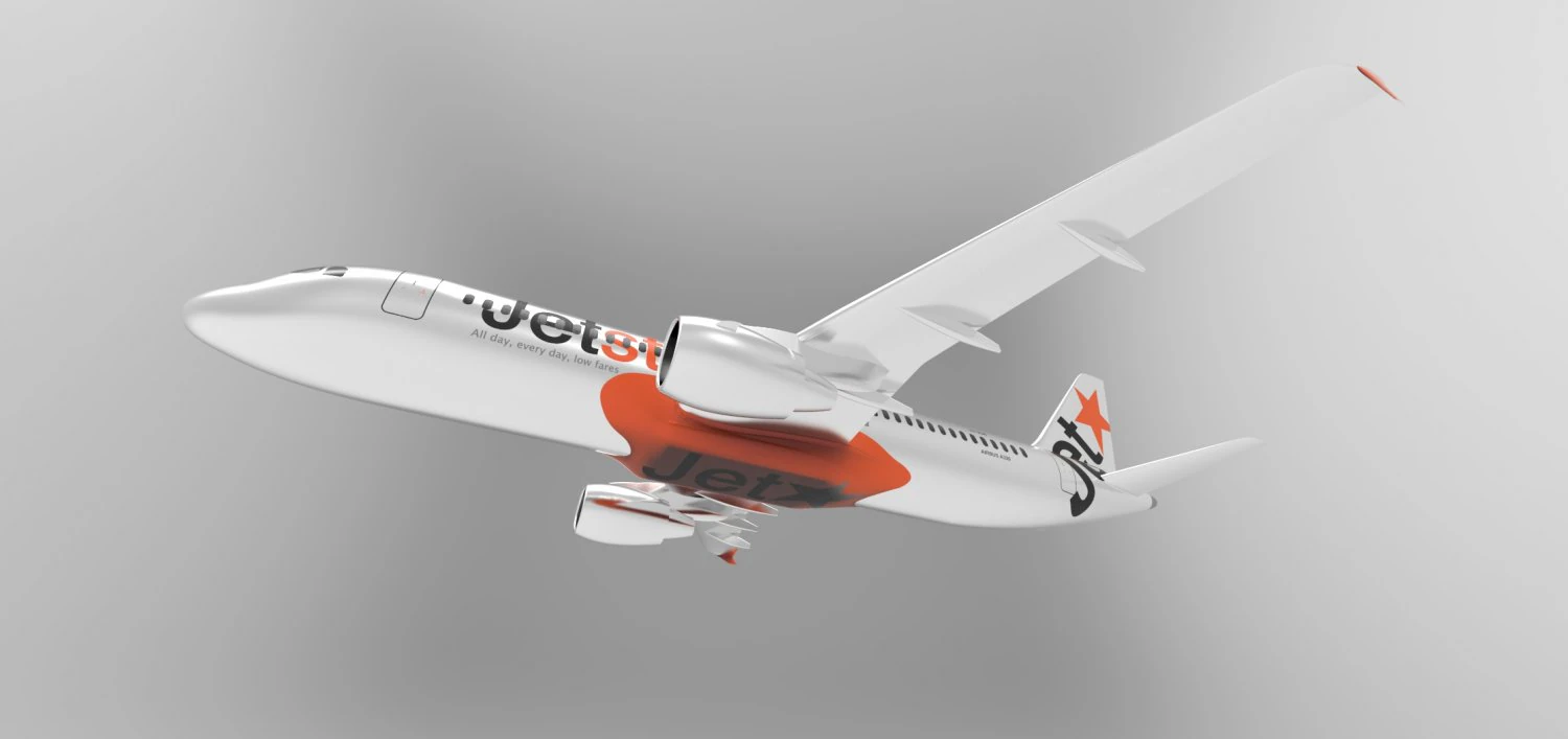 airbus-a320 3D Model .c4d .max .obj .3ds .fbx .stl .blend