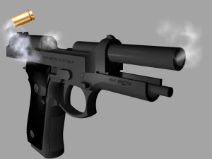 beretta 92f pistol 3D Model