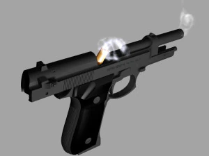 beretta 92f pistol 3D Model