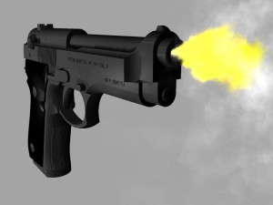beretta 92f pistol Model 3D