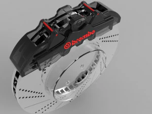 ブレーキディスク ブレンボ 3Dモデル